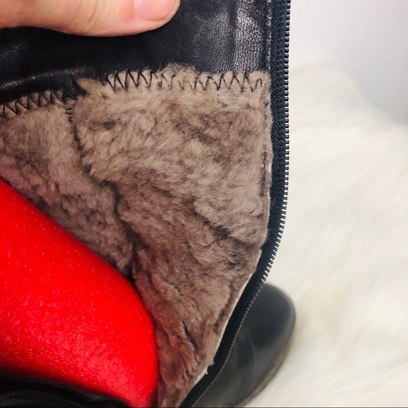 Renzoni Black leather boots zip up  w/heel… - Picture 6 of 7